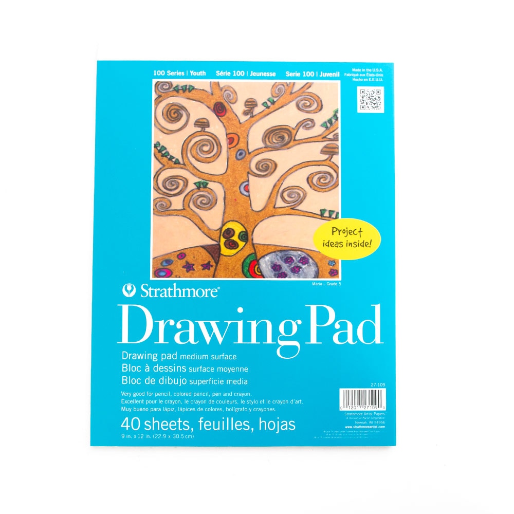 Strathmore, Kids, Sketchbooks & Pads, Art & School, 9"x12", Drawing paper, 40 sheets, 1721